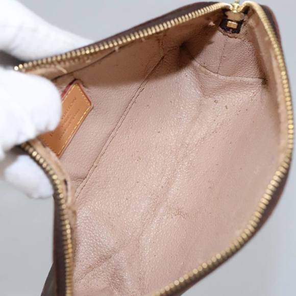 LOUIS VUITTON Monogram Pochette Cosmetic PM Cosmetic Pouch M47515 LV Auth ac3372 - Picture 9 of 16
